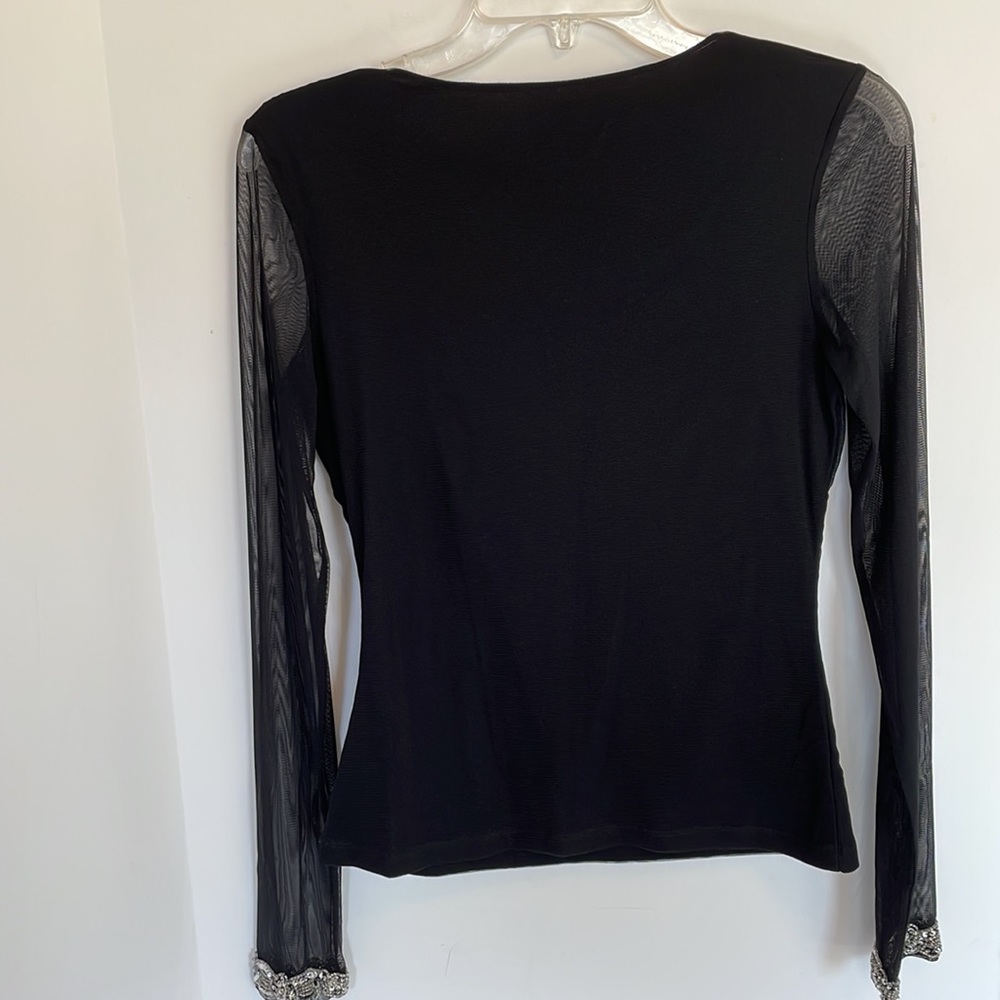 I.N.C. Women's Blouse Sequines Black NWT Size Medium ( would fit a small). - Picture 7 of 8